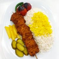 چلو جوجه کباب سوخاری 
