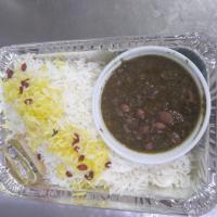 چلو خورشت قورمه سبزی