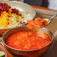 چلو خورشت قیمه گوجه بادمجان
