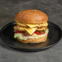 گریل چیکن برگر دبل