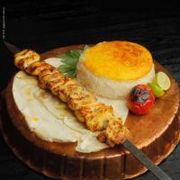 چلو جوجه کباب ران بدون استخوان