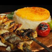 چلو ماهی کباب قزل آلا