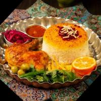زرشک پلو با مرغ سس پز