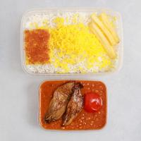 چلو خورشت قیمه بادمجان