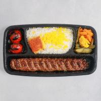 چلو کباب لقمه زعفرانی