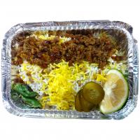 عدس پلو با گوشت