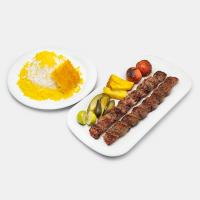 چلو کباب لقمه (2 سیخ)