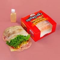 ساندویچ ژامبون گوشت دهکده پروتئین