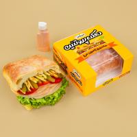 ساندویچ ژامبون مرغ دهکده پروتئین