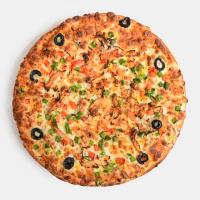 پیتزا مرغ و قارچ آمریکایی