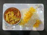 چلو خورشت قیمه سیب زمینی