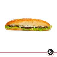 ساندویچ همبرگر ذغالی