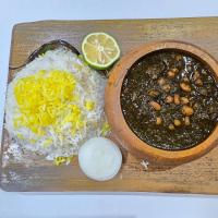 چلو خورشت سبزی اقتصادی