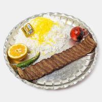 چلو کباب لقمه زعفرانی