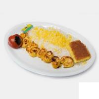 چلو جوجه کباب لقمه ای