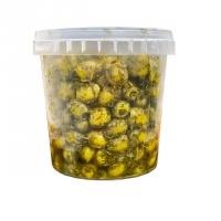 زیتون بدون هسته با سبزی دلال