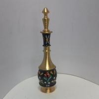 سرمه دان برنج و مینا کاری شده