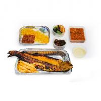 چلو ماهی قزل آلا کبابی