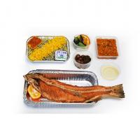 سبزی پلو با ماهی سرخ شده