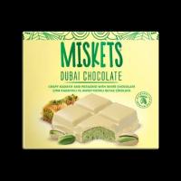 شکلات دبی میسکتس با مغز پسته و شکلات سفید 100 گرمی