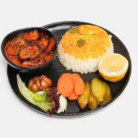 چلو خورشت قیمه بادمجان