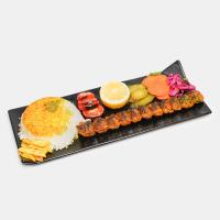 چلو کباب لقمه زعفرانی