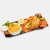 چلو ماهی قزل آلا سرخ شده