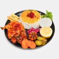 زرشک پلو با مرغ سس پز