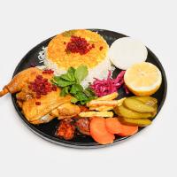 زرشک‌ پلو با مرغ کره‌ پز