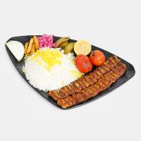 چلو کباب کوبیده گوسفندی