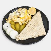 نیمرو با قارچ و پنیر پیتزا