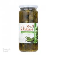 ترشی فلفل هالوپینو سبز گل باز