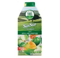 آبمیوه سان استار مخلوط سیب و لیمو عسل