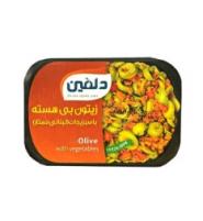 زیتون بی هسته با سبزیجات سالاد لبنانی دلفین