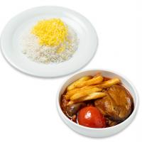 چلو خورشت قیمه بادمجان