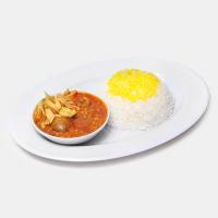 چلو خورشت قیمه سیب زمینی