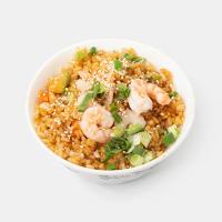 (۷۰) برنج چینی سرخ شده با سبزیجات و میگو  