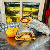 ساندویچ لقمه جوجه زعفرانی