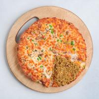 پیتزا گوشت و قارچ آمریکایی