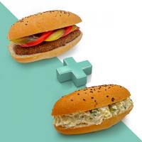 دو لقمه الویه + کتلت گوشت