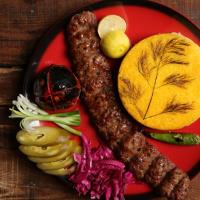 خوراک کباب لقمه زعفرانی