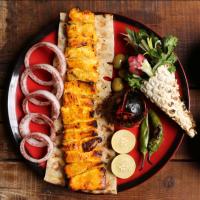 خوراک جوجه کباب زعفرانی