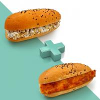 دو لقمه سالاد مرغ و گردو + کوکو سیب زمینی