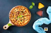 پیتزا یونانی قارچ و گوشت