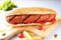 ساندویچ هات داگ ساده (نان باگت)