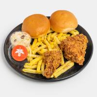 سینه مرغ سوخاری دو تکه