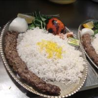 چلو کباب کوبیده معمولی