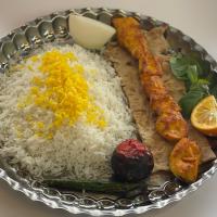 چلو جوجه کباب زعفرانی (سینه)