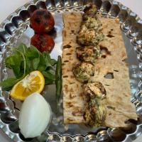 خوراک جوجه کباب سبزیجات