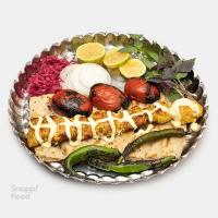 خوراک جوجه کباب با سس سرآشپز